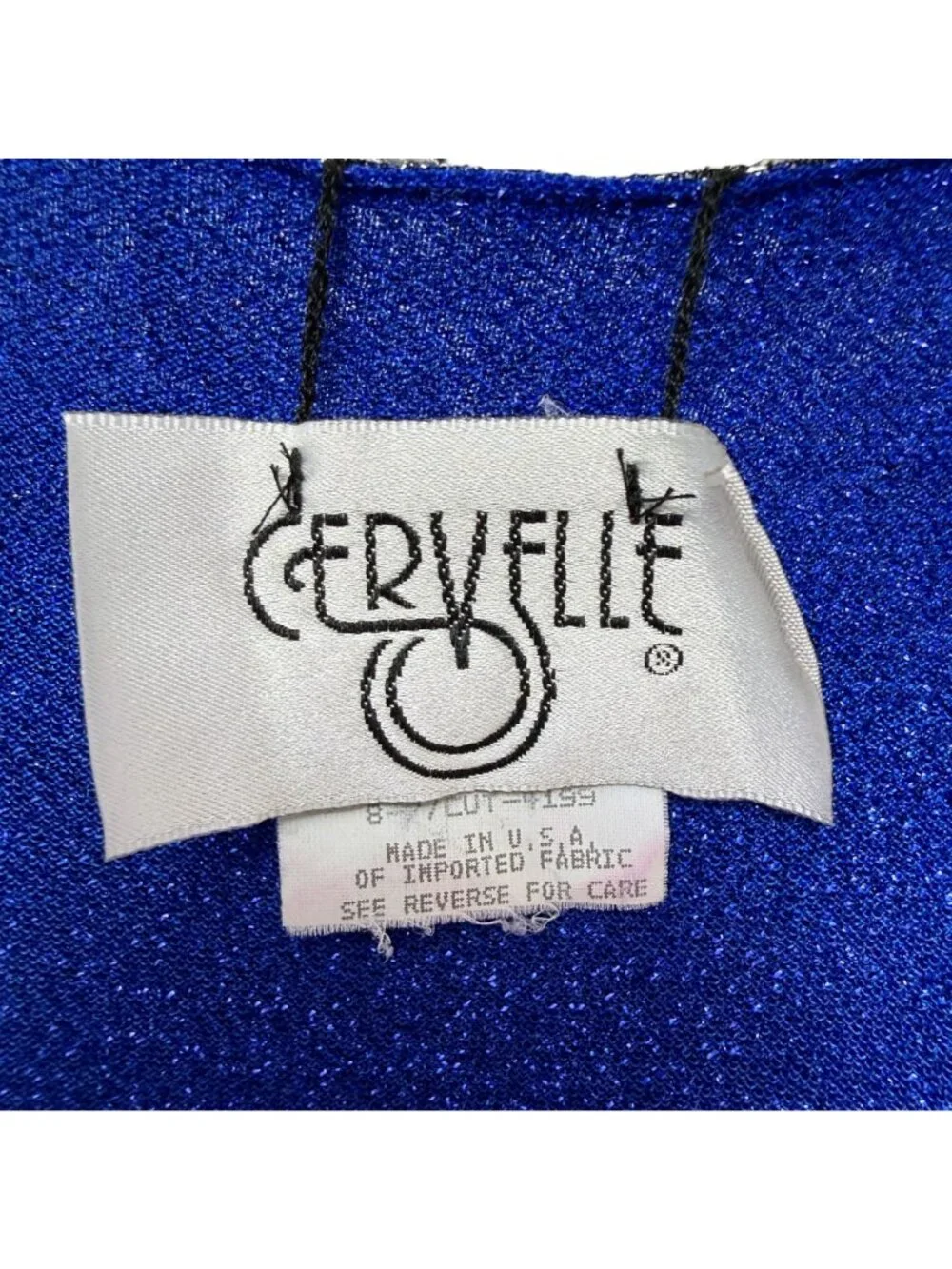 Cervelle Vintage Reversible Tank Top Large Metallic 4-Colors Harlequin Sparkle